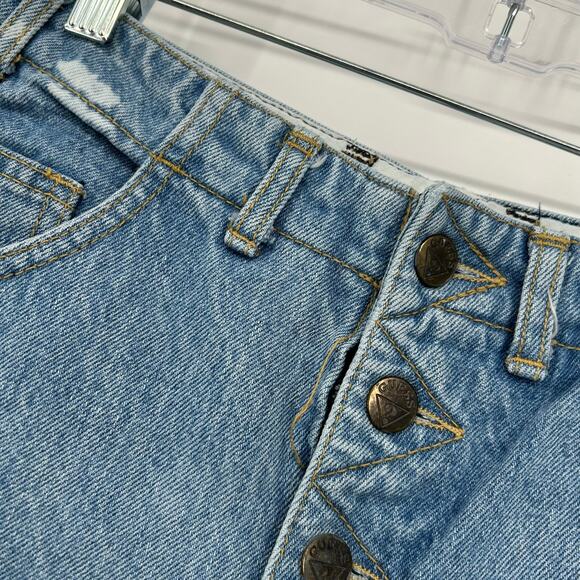 VTG 80s women's GUESS Georges Marciano button‎ fly high waisted denim mom jeans - Picture 3 of 6